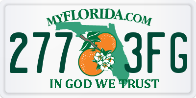 FL license plate 2773FG