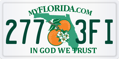 FL license plate 2773FI