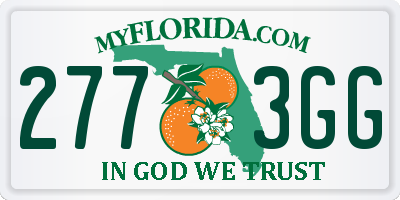 FL license plate 2773GG