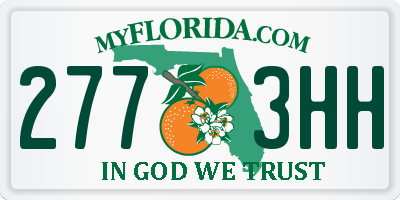 FL license plate 2773HH