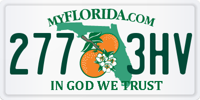 FL license plate 2773HV