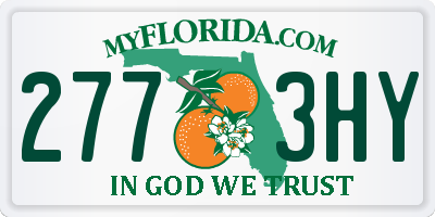 FL license plate 2773HY