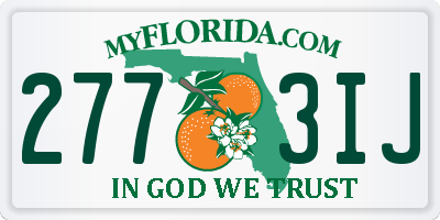 FL license plate 2773IJ
