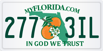 FL license plate 2773IL