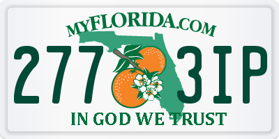 FL license plate 2773IP