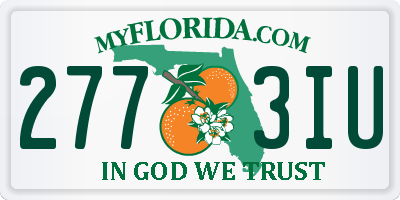 FL license plate 2773IU