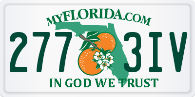 FL license plate 2773IV