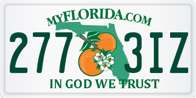 FL license plate 2773IZ