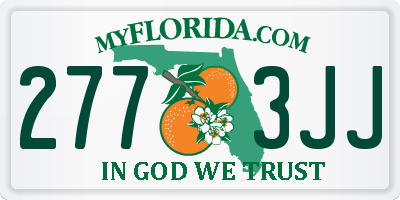 FL license plate 2773JJ