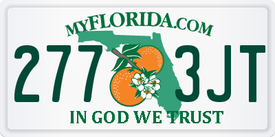 FL license plate 2773JT