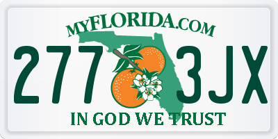 FL license plate 2773JX