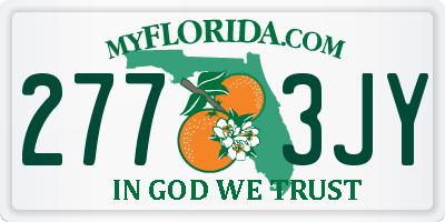 FL license plate 2773JY