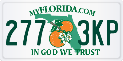 FL license plate 2773KP