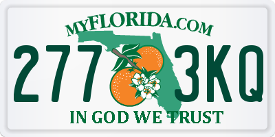 FL license plate 2773KQ