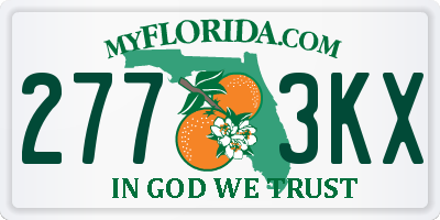 FL license plate 2773KX