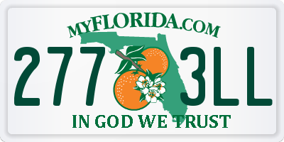 FL license plate 2773LL