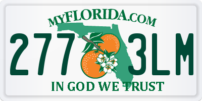 FL license plate 2773LM