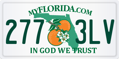 FL license plate 2773LV