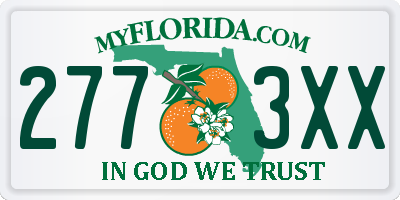 FL license plate 2773XX
