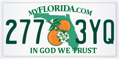 FL license plate 2773YQ