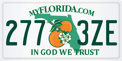 FL license plate 2773ZE
