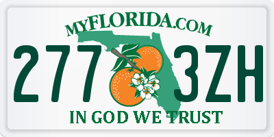FL license plate 2773ZH