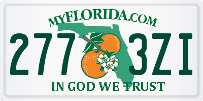 FL license plate 2773ZI