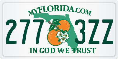 FL license plate 2773ZZ