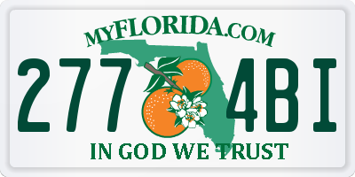 FL license plate 2774BI