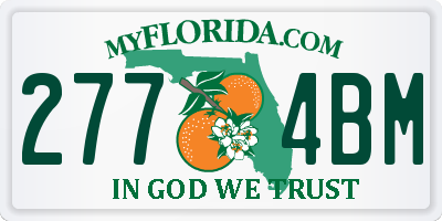 FL license plate 2774BM