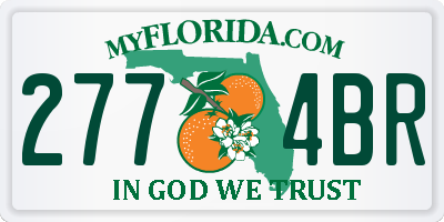 FL license plate 2774BR