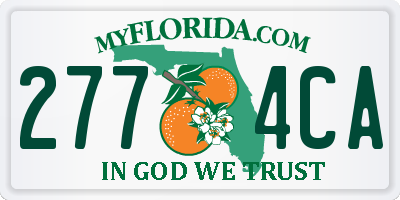 FL license plate 2774CA
