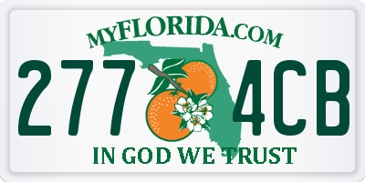 FL license plate 2774CB