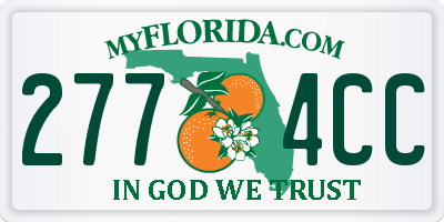 FL license plate 2774CC