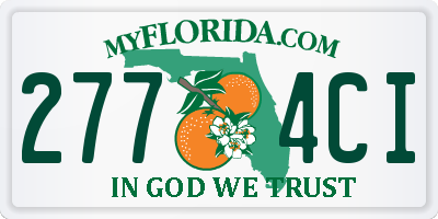 FL license plate 2774CI