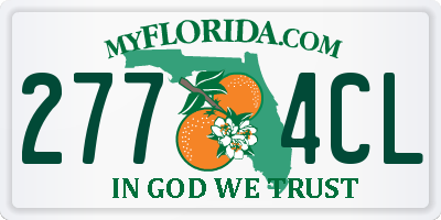 FL license plate 2774CL