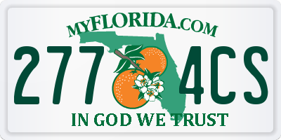 FL license plate 2774CS