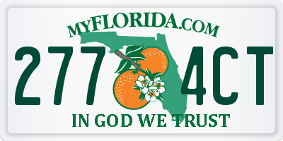 FL license plate 2774CT