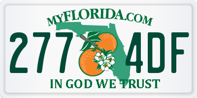 FL license plate 2774DF