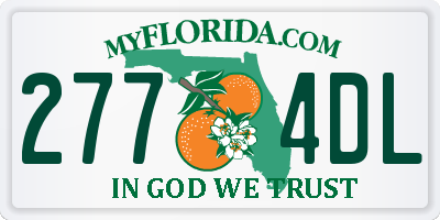 FL license plate 2774DL