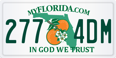 FL license plate 2774DM