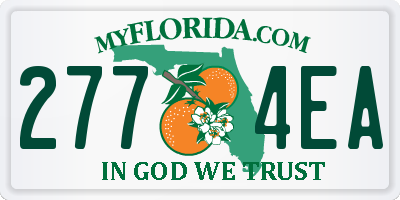 FL license plate 2774EA