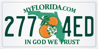 FL license plate 2774ED