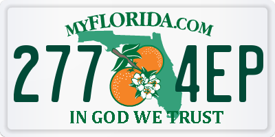 FL license plate 2774EP