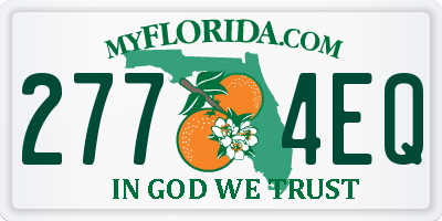 FL license plate 2774EQ
