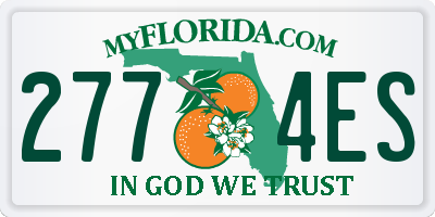 FL license plate 2774ES