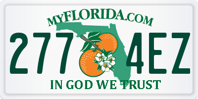 FL license plate 2774EZ