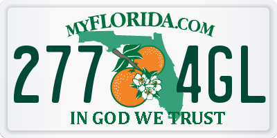 FL license plate 2774GL
