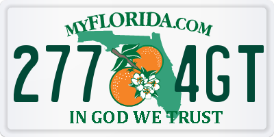 FL license plate 2774GT