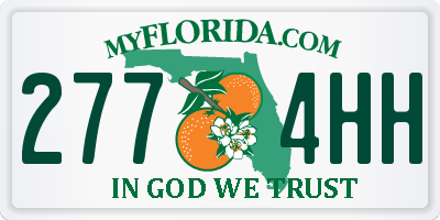 FL license plate 2774HH